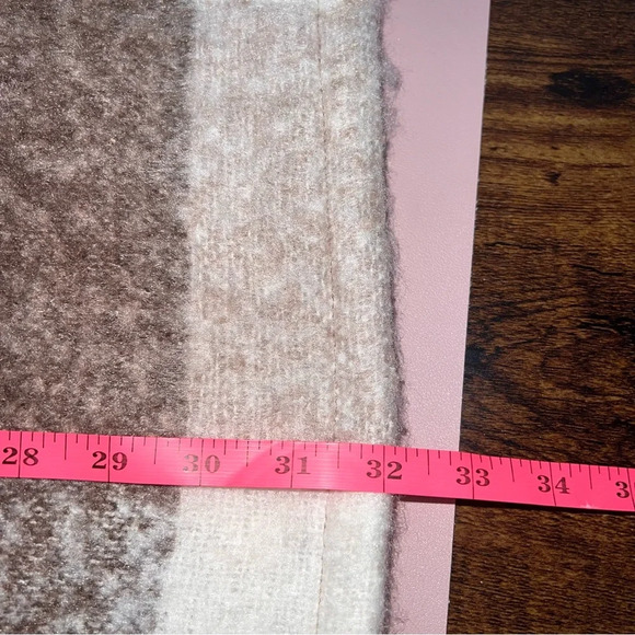 NWT Time & Tru Brown plaid poncho size L-XL Hooded Cozy 30% Recycled Fibers - Picture 16 of 16